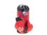 Set sac de box pentru copii 53x45 cm, cu manusi incluse, pentru antrenament acasa, rosu-negru Household NewTrend