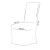 Set 4 huse pentru scaune de evenimente, marime universala, poliester si spandex, alb Household NewTrend