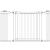 Poarta de siguranta Safety Gate pentru scari, ajustabila, din lemn cu structura otel, 117-124cm, negru maro Household NewTrend