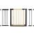 Poarta de siguranta Safety Gate pentru scari, ajustabila, din lemn cu structura otel, 117-124cm, negru maro Household NewTrend