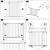 Poarta de siguranta Safety Gate pentru scari, ajustabila, din lemn cu structura otel, 117-124cm, negru maro Household NewTrend