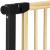 Poarta de siguranta Safety Gate pentru scari, ajustabila, din lemn cu structura otel, 117-124cm, negru maro Household NewTrend