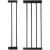 Poarta de siguranta Safety Gate pentru scari, ajustabila, din lemn cu structura otel, 117-124cm, negru maro Household NewTrend