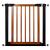 Poarta de siguranta Safety Gate pentru scari, ajustabila 75-82 cm, din otel si lemn, negru maro Household NewTrend