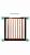Poarta de siguranta Safety Gate pentru scari, ajustabila 75-82 cm, din otel si lemn, negru maro Household NewTrend