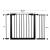 Poarta de siguranta Safety Gate pentru scari, ajustabila 110-117 cm, din otel, neagra Household NewTrend