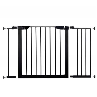 Poarta de siguranta Safety Gate pentru scari, ajustabila 110-117 cm, din otel, neagra Household NewTrend