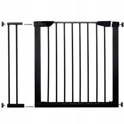 Poarta de siguranta Safety Gate pentru scari, ajustabila 89-96 cm, din otel, neagra Household NewTrend