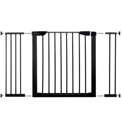 Poarta de siguranta Safety Gate pentru scari, ajustabila 117-124 cm, din otel, neagra Household NewTrend