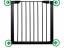 Poarta de siguranta Safety Gate pentru scari, ajustabila 131-138 cm, din otel, neagra Household NewTrend