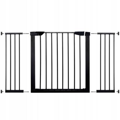 Poarta de siguranta Safety Gate pentru scari, ajustabila 131-138 cm, din otel, neagra Household NewTrend