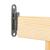 Poarta de siguranta Safety Gate pentru scari, ajustabila 72-122 cm, din lemn, maro Household NewTrend