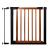 Poarta de siguranta Safety Gate pentru scari, ajustabila 83-89 cm, din otel si lemn, negru maro Household NewTrend