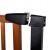 Poarta de siguranta Safety Gate pentru scari, ajustabila 111-117 cm, din otel si lemn, negru maro Household NewTrend