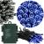Instalatie lumini de exterior pentru gradina, 10 metri, 100 LED-uri, cu baterii, albastru Household NewTrend