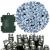 Instalatie lumini de exterior pentru gradina, 5 metri, 50 LED-uri, cu baterii, alb Household NewTrend