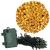 Instalatie lumini de exterior pentru gradina, 5 metri, 50 LED-uri, cu baterii, galben Household NewTrend