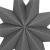 Stea decorativa 3D din hartie, cu 9 colturi, 30cm, argintie Household NewTrend