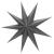 Stea decorativa 3D din hartie, cu 9 colturi, 60cm, argintie Household NewTrend