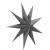 Stea decorativa 3D din hartie, cu 9 colturi, 60cm, argintie Household NewTrend