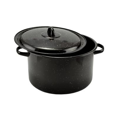 Semioala emailata cu capac, 30 cm, 10.5 litri Handy KitchenServ