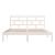 Cadru de pat Super King, alb, 180x200 cm, lemn masiv GartenMobel Dekor