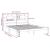 Cadru de pat Super King, alb, 180x200 cm, lemn masiv GartenMobel Dekor