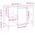 Set mobilier de baie, 3 piese, stejar fumuriu, lemn prelucrat GartenMobel Dekor