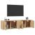 Dulapuri TV montate pe perete 2 buc stejar sonoma 80x34,5x40 cm GartenMobel Dekor