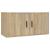 Dulapuri TV montate pe perete 2 buc stejar sonoma 80x34,5x40 cm GartenMobel Dekor