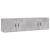Dulapuri TV montate pe perete, 2 buc., gri beton, 80x34,5x40 cm GartenMobel Dekor