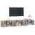 Dulapuri TV montate pe perete, 3 buc., gri beton, 80x34,5x40 cm GartenMobel Dekor