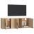 Set dulap TV, 2 piese, stejar sonoma, lemn prelucrat GartenMobel Dekor