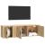 Set dulap TV, 2 piese, stejar sonoma, lemn prelucrat GartenMobel Dekor