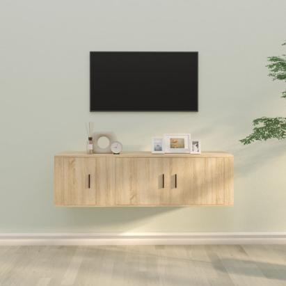 Set dulap TV, 2 piese, stejar sonoma, lemn prelucrat GartenMobel Dekor