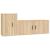 Set dulap TV, 2 piese, stejar sonoma, lemn prelucrat GartenMobel Dekor