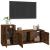 Set dulapuri TV, 2 piese, stejar fumuriu, lemn prelucrat GartenMobel Dekor