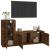 Set dulapuri TV, 2 piese, stejar fumuriu, lemn prelucrat GartenMobel Dekor