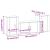 Set dulap TV, 3 piese, stejar sonoma, lemn prelucrat GartenMobel Dekor