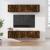 Set dulapuri TV, 6 piese, stejar fumuriu, lemn prelucrat GartenMobel Dekor