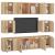 Set dulap TV, 8 piese, stejar sonoma, lemn prelucrat GartenMobel Dekor