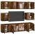Set dulap TV, 8 piese, stejar fumuriu, lemn prelucrat GartenMobel Dekor