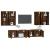 Set dulapuri TV, 6 piese, stejar fumuriu, lemn prelucrat GartenMobel Dekor