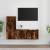 Set dulapuri TV, 2 piese, stejar fumuriu, lemn prelucrat GartenMobel Dekor