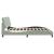 Cadru de pat cu lumini LED, gri deschis, 200x200 cm, catifea GartenMobel Dekor