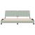 Cadru de pat cu lumini LED, gri deschis, 200x200 cm, catifea GartenMobel Dekor