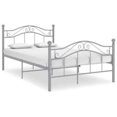 Cadru de pat, gri, 120 x 200 cm, metal GartenMobel Dekor