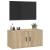 Dulap TV montat pe perete, stejar sonoma, 80x34,5x40 cm GartenMobel Dekor