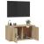Dulap TV montat pe perete, stejar sonoma, 80x34,5x40 cm GartenMobel Dekor