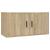 Dulap TV montat pe perete, stejar sonoma, 80x34,5x40 cm GartenMobel Dekor